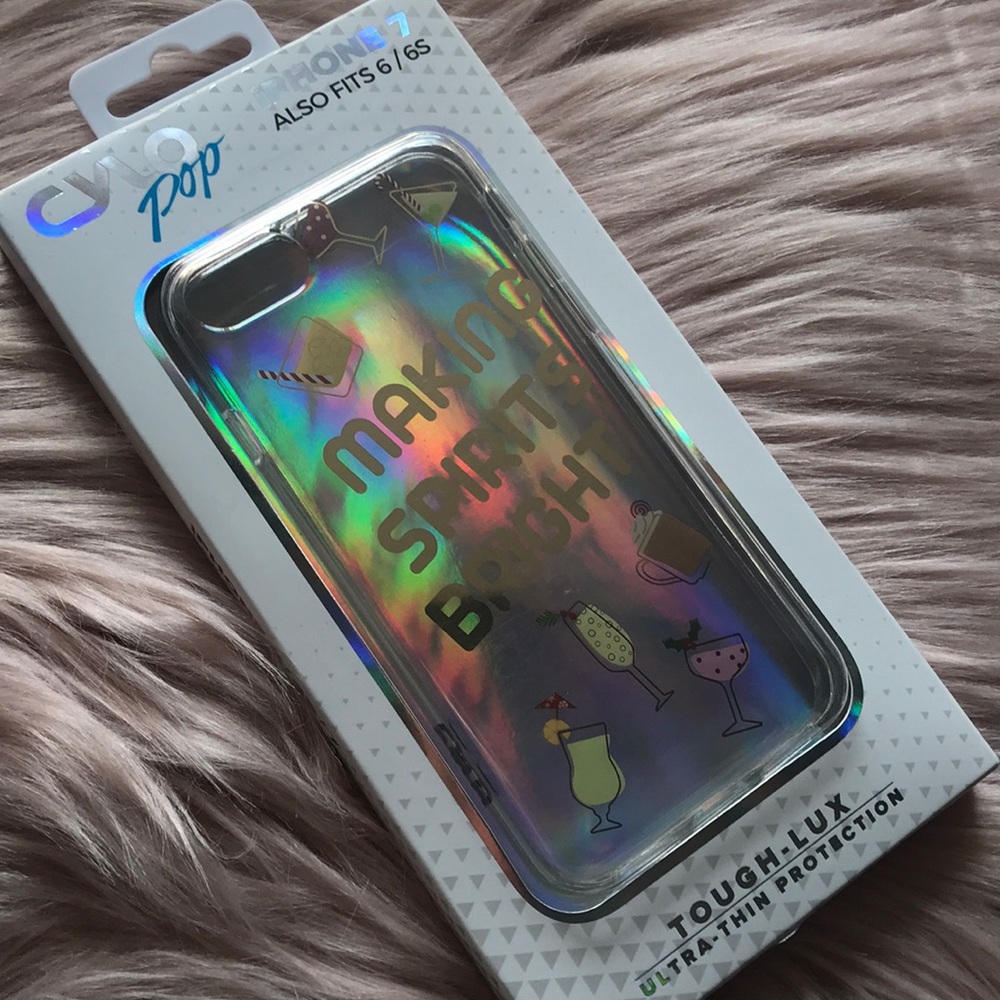 Cylo Pop Making Spirits Bright iPhone 8 Case. NEW!